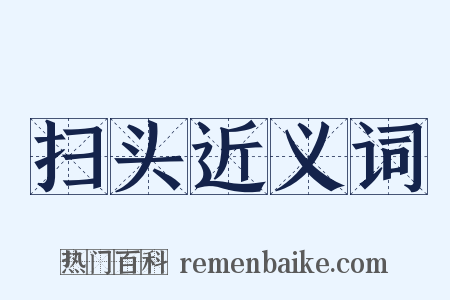 扫头近义词是什么意思的图片